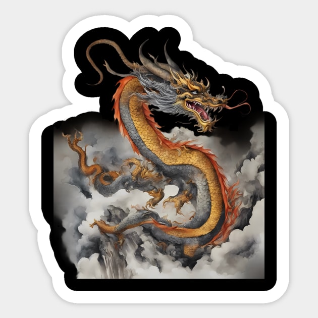 Earth Dragon Sticker by animegirlnft